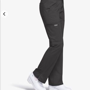 Cherokee Pull-On Cargo Scrub Pants - Tall. Size small. Color - pewter